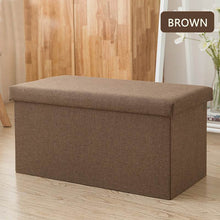 Load image into Gallery viewer, 25/47L Multi-function Storage Box Sofa Comfortable Chair Sofa StoolS Ottomans Pouf Storage Poef Foot Stool 6 Colors Furniture