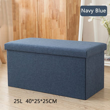 Load image into Gallery viewer, 25/47L Multi-function Storage Box Sofa Comfortable Chair Sofa StoolS Ottomans Pouf Storage Poef Foot Stool 6 Colors Furniture