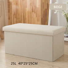 Load image into Gallery viewer, 25/47L Multi-function Storage Box Sofa Comfortable Chair Sofa StoolS Ottomans Pouf Storage Poef Foot Stool 6 Colors Furniture