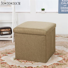 Load image into Gallery viewer, 25/47L Multi-function Storage Box Sofa Comfortable Chair Sofa StoolS Ottomans Pouf Storage Poef Foot Stool 6 Colors Furniture