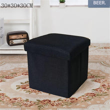 Load image into Gallery viewer, 25/47L Multi-function Storage Box Sofa Comfortable Chair Sofa StoolS Ottomans Pouf Storage Poef Foot Stool 6 Colors Furniture