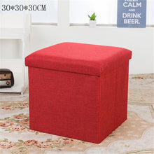 Load image into Gallery viewer, 25/47L Multi-function Storage Box Sofa Comfortable Chair Sofa StoolS Ottomans Pouf Storage Poef Foot Stool 6 Colors Furniture