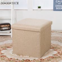 Load image into Gallery viewer, 25/47L Multi-function Storage Box Sofa Comfortable Chair Sofa StoolS Ottomans Pouf Storage Poef Foot Stool 6 Colors Furniture